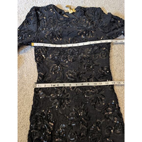 Sparkle Sequin Black Dress - Picture 3 of 7